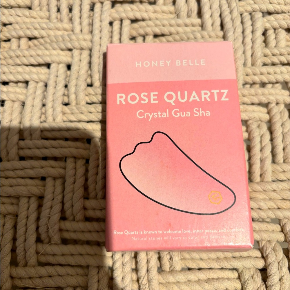 Rose Quartz Crystal Guasha